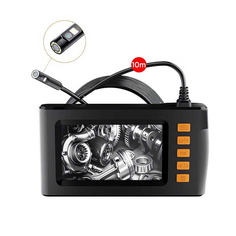 HD 1080P Dual Lens Endoscope Camera 4.3" Pipe Inspection Borescope