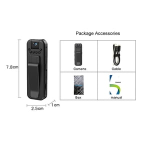 HD 1080P Mini Camera Portable Small Digital Video Recorder Police Body Cam Infrared Night Vision Miniature Camcorder ,Ultra-HD Quality