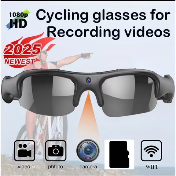HD 1080P Mini Glasses Camera Video Recorder Wearable Sunglasses Camera Portable Outdoor Sports DV DVR Surveillance Camcorder