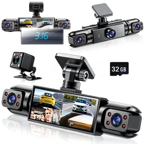 HD 1080P Multi-Lens Dash Cam with Night Vision - 2027 New 360° Panoramic 3/4-Channel Dash Cam, Full View Car Dashcam System Wireless, Parking Monitor