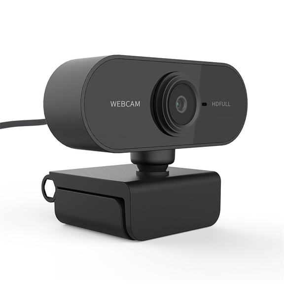 HD 1080P USB Webcam with Built-In Microphone Clip-On Computer Camera for Video Calls and Streaming