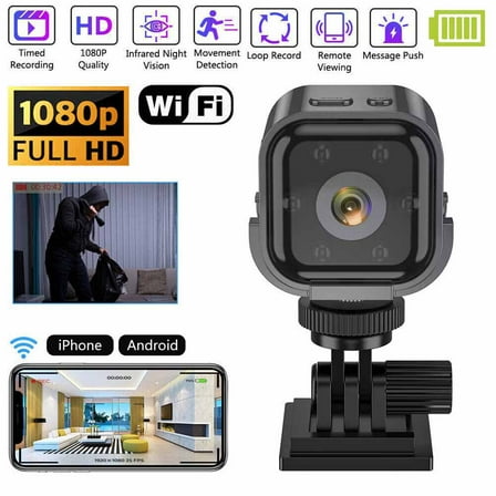 HD 1080P Wireless WiFi CCTV Indoor Outdoor Mini IP Camera Home Security Cam