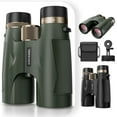 thumbnail image 1 of BNISE HD 10x42 Binoculars-SMC Optical System, BNISE Adult Binoculards for Bird Watching Cruise Ship Hiking Travel Sports,Green, 1 of 9