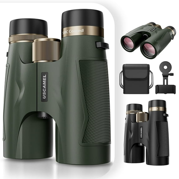 BNISE HD 10x42 Binoculars-SMC Optical System, BNISE Adult Binoculards for Bird Watching Cruise Ship Hiking Travel Sports,Green
