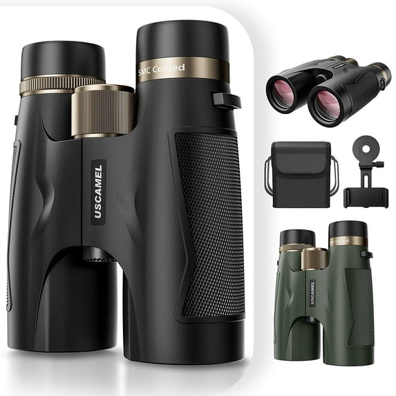 BNISE HD 10x42 Binoculars-SMC Optical System, BNISE Adult Binoculards for for Bird Watching Cruise Ship Hiking Travel Sports,Black