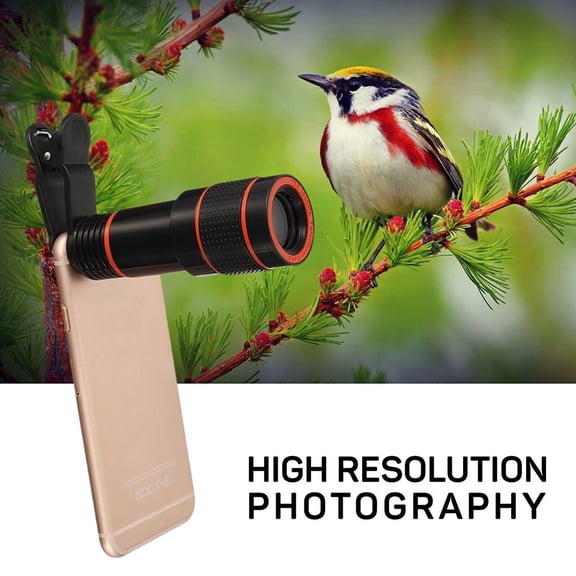 HD 12x Optical Zoom Camera Telescope Focusing Lens Photo With Clip for iPhone Phone Photography