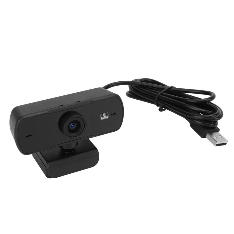 HD 1440P USB Webcam 360 Rotating Universal PC Camera with Built in Noise Cancelling Microphone Compatible with Desktop Laptop and Computer for