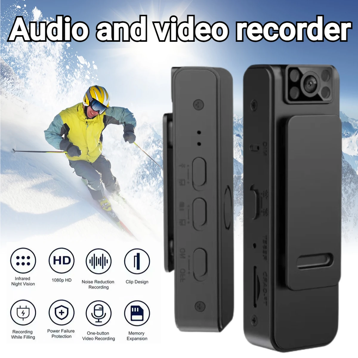 Nisanuki Spy Camera Zonnebril, Mini Spy Bril HD Micro Camera Verborgen Draagbare Camcorder Sport Video Recorder Foto's voor Outdoor