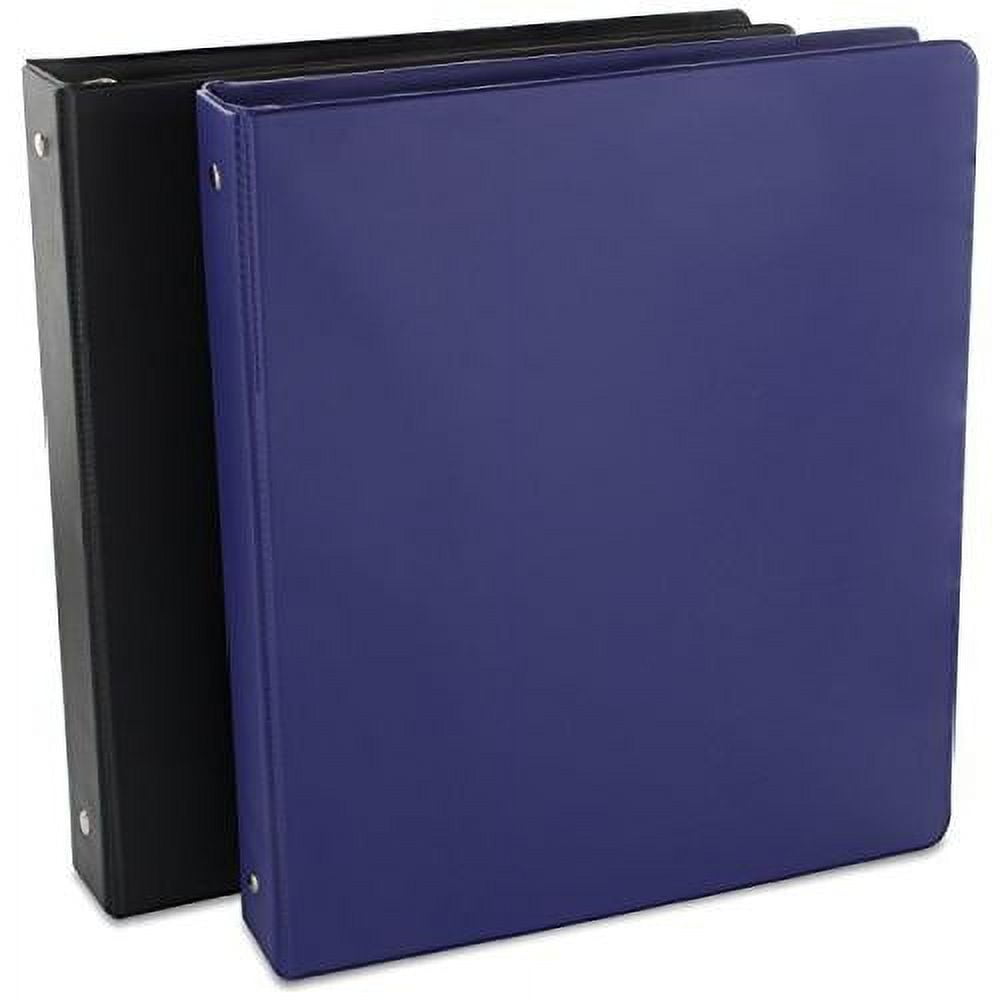 BAZIC 3 Ring Binder 1/2 Poly Presentation View Binders, 100 Sheets, 6-Count