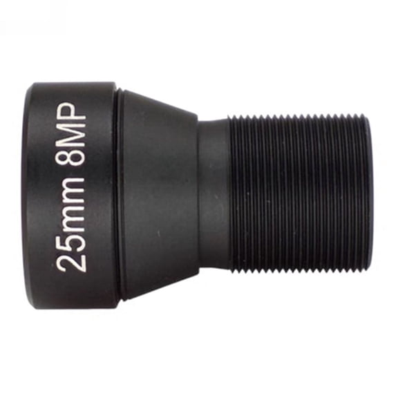 HD 4K 8MP CCTV Lens 25MM Mount Low Distortion Aperture F1.6 Format 1/1.8inch Lens Only for Action Camera