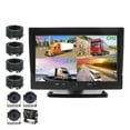 thumbnail image 1 of HD AHD 10.1 Inch 1920*1080P Car MP4 MP5 Truck Van Bus DVR Recording Video Monitor With 4CH AHD Front Rear Left Right Camera ,Flexible Double Bracket Installation, 1 of 7