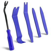 PALYTTE 5 PCs Auto Trim Removal Tool Kit, Auto Clip Fastener Remover Pry Tool Set, Handy Remover and Fastener for Vehicle Body Panel and Interior Door Panel (Blue)
