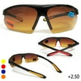 thumbnail image 1 of HD Amber Anti Glare Lens Inner Bifocal Sun Reader Sunglasses Mens Womens +2.50, 1 of 6