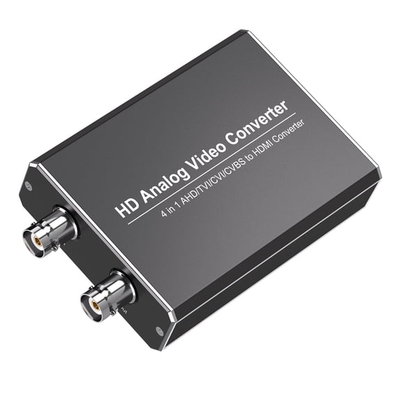 HD Analog to HDMI Video Converter, CVI TVI AHD to HDMI Adapter with Loop Out, Support 720P 1080P 3MP 4MP 5MP 8MP Resolution for Security Camera Monitoring