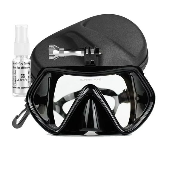 HD Anti-Fog Dive Mask with Case & Spray - Compatible with All GoPro Hero Cameras
