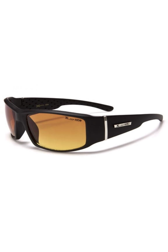 HD Anti-Glare BLACK MATTE Driving Cycling Fishing Outdoors Wrap Around Sports Sunglasses by X-Loop FREE SHIPPING