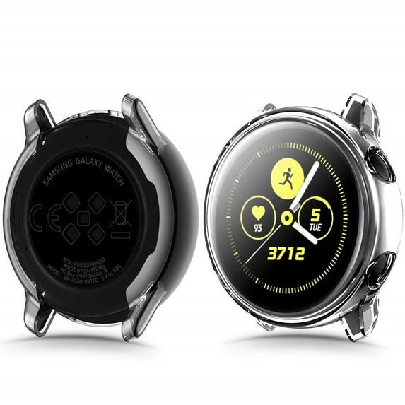 HD Anti-fall Protective Case Compatible with Samsung Galaxy Watch Active 2 40mm 44mm Case with Full Around Screen Protector Cover Soft TPU Anti-Scratch Case for Galaxy Active 2 Smart Watch Women Men