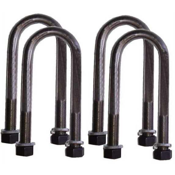 HD Axle U-BOLTS 3-1/2 inch x 8 inch - SET OF FOUR (4) for 3-1/2 inch axle tube (4X4 OFF-ROAD VEHICLES)