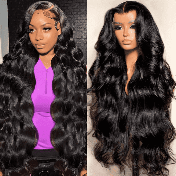 HD Body Wave Lace Front Human Hair Wigs 13x6 Lace Frontal Wig Pre Plucked With Baby Hair Brazilian Virgin Human Hair For Women's Daliy Wear 200% Density Glueless Wigs