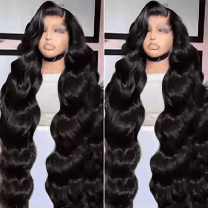 HD Body Wave Lace Frontal Wig13x6 Transparent Lace Front Human Hair Wigs For Women Pre Plucked Frontal Wig With Baby Hair Natural Hairline Glueless Brazilian Virgin Human Hair Lace Frontal Wig 36inch