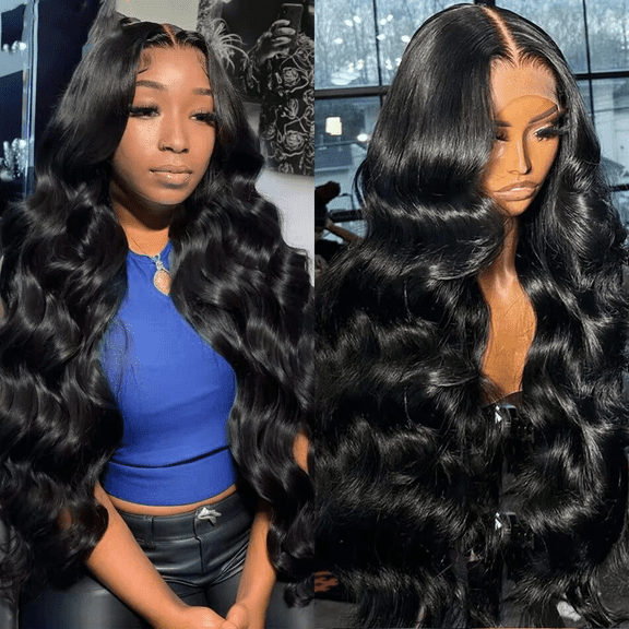 HD Body Wave Lace Frontal Wig13x6 Transparent Lace Front Human Hair Wigs For Women Pre Plucked Frontal Wig With Baby Hair Natural Hairline Glueless Wigs Brazilian Virgin Human Hair Lace Frontal Wig C