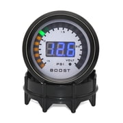 HD Boost Pressure Indicator Digital PSI BAR Turbo Boost Gauge Voltmeter Meter 52mm 12V LED, Turbo Pressure Controller Racing Kit ,Easy to Use - BOOST GAUGE BAR_1