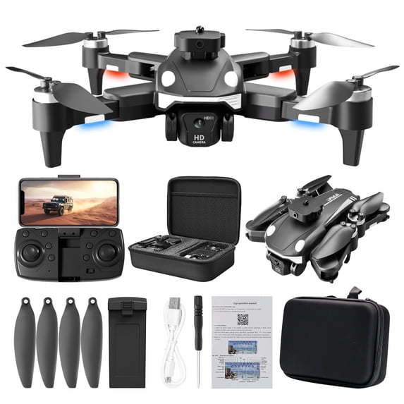 HD Camera Drone with Brushless Motors, Optical Flow & Obstacle Avoidance, Foldable Quadcopter for Beginners and Adults