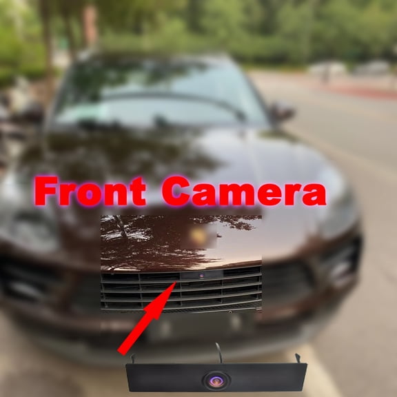 HD Car Front View Parking Night Vision Positive Waterproof Logo Camera For Porsche Macan 2014 2015 2016 2017 2018 2019-20