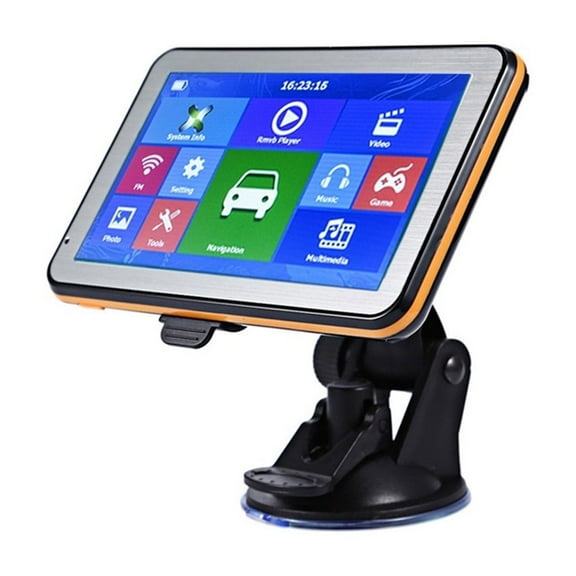 HD Car GPS Navigation 8G+RAM128-256MB+800X480+latest Europe Map +Truck Gps Navigators ,Flexible Double Bracket Installation