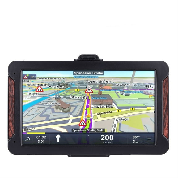 HD Car GPS Navigation 8G+RAM128-256MB+Resistive Screen +Bluetooth-AV-IN+latest Europe Map +Truck Gps Navigators ,Flexible Double Bracket Installation