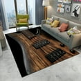 thumbnail image 1 of HD Classical Guitar Electric Guitar Carpet Rug for Home Living Room Bedroom Sofa Doormat r kids Area Rug Non-slip Floor Mat, 1 of 5