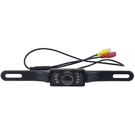 HD Color Wide Angle License Plate Rear View Camera with 7 IR Night Vision LED Waterproof Car Rear View Camera