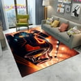 thumbnail image 1 of HD Concept Car 3D Future Sports Car Cartoon Carpet Rug for Home Living Room Bedroom Sofa Doormat r kids Non-slip Floor Mat, 1 of 5