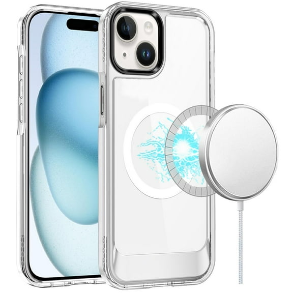 HD Crystal Transparent MagSafe Case for iPhone 15 - Clear