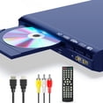 thumbnail image 1 of HD DVD Player, CD Players for Home, WONNIE DVD Players for TV with HD/AV/Coaxial Output &USB Input, Built in PAL/NTSC System,Breakpoint Memory, HDMI and RCA Output Cable Included, 1 of 3