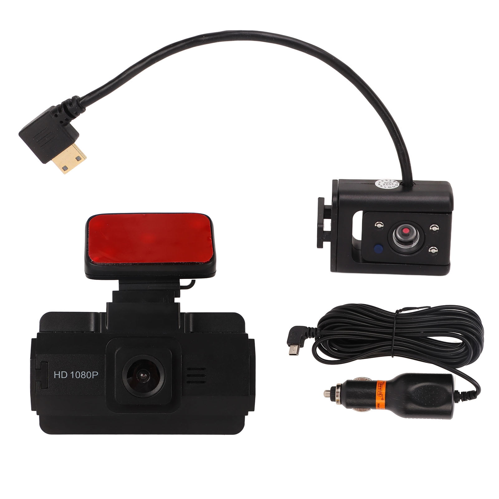HD Dash Cam, 3in IPS Screen, 360 Degree Rotation, Dual Lens Front Rear ...