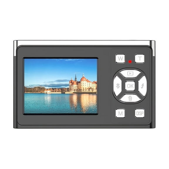 HD Digital Camera Mini Student Activity CCD Selfie Card Camera 50 Million Pixels 2.2 Inch Display for Travel Black