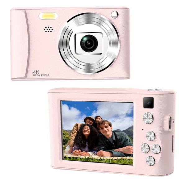 HD Digital Camera with 2.8" LCD, 1080P Video, 64GB Card & Rechargeable Battery, Selfie Mode, Perfect Gift for Beginners and Halloween