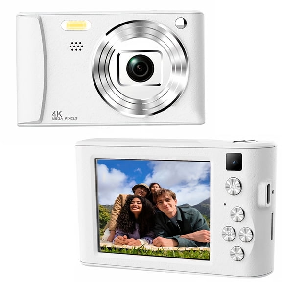 HD Digital Camera with 2.8" LCD, 1080P Video, 64GB Card & Rechargeable Battery, Selfie Mode, Perfect Gift for Beginners and Halloween