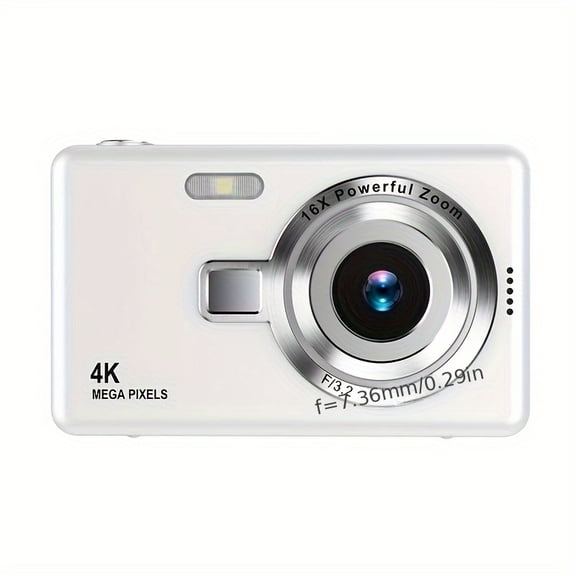 HD Digital Camera with Autofocus, 1080P Video, 16x Zoom, 2.4" IPS Screen & Fill Light, for Students Beginners, Ideal Gift