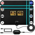 thumbnail image 1 of 2025 TV Antenna 1900+ Miles Long Range, Indoor Digital Antenna for Smart & Older TVs, TV Antenna with Amplified for Local Channels Support 8K 4K HDTV 1080p Support, 9.84ft Coaxial Cable, 1 of 8