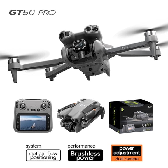HD Dual-Camera Drone 5.64-inch Screen,Obstacle Avoidance,Dual Batteries,and Brushless Motors,A Long-Endurance,Cinema-Grade Quadcopter for Outdoor Filming