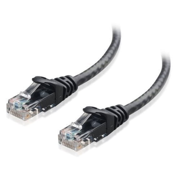 HD Enjoy Cat6 Snagless Ethernet Patch Cable in Black 75 Feet