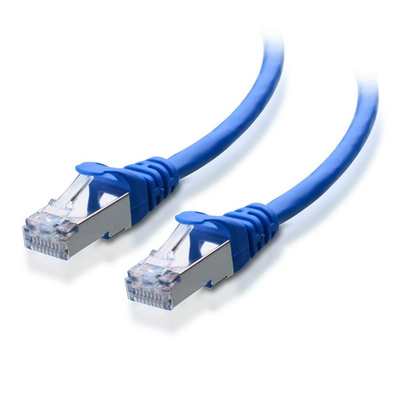 HD Enjoy Cat6a Snagless Shielded (SSTP/SFTP) Ethernet Patch Cable in Blue 75 Feet
