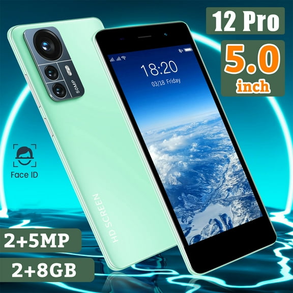 HD Full Screen Smart Phone- 2 Pro Android 5. Smartphone,Dual SIM Unlocked Smart Phone,2G RAM+8GB ROM,5.0 Inch Cellphones Mobile Phones Face RECOGNITIO-N 3Colours