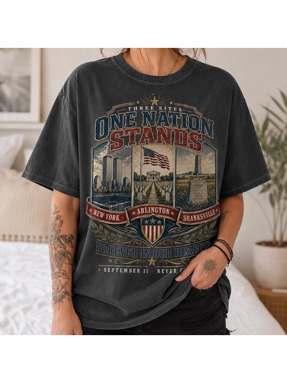 Never Forget 9/11 T-Shirt, Never Forget September 11 2001 Tribute Tee