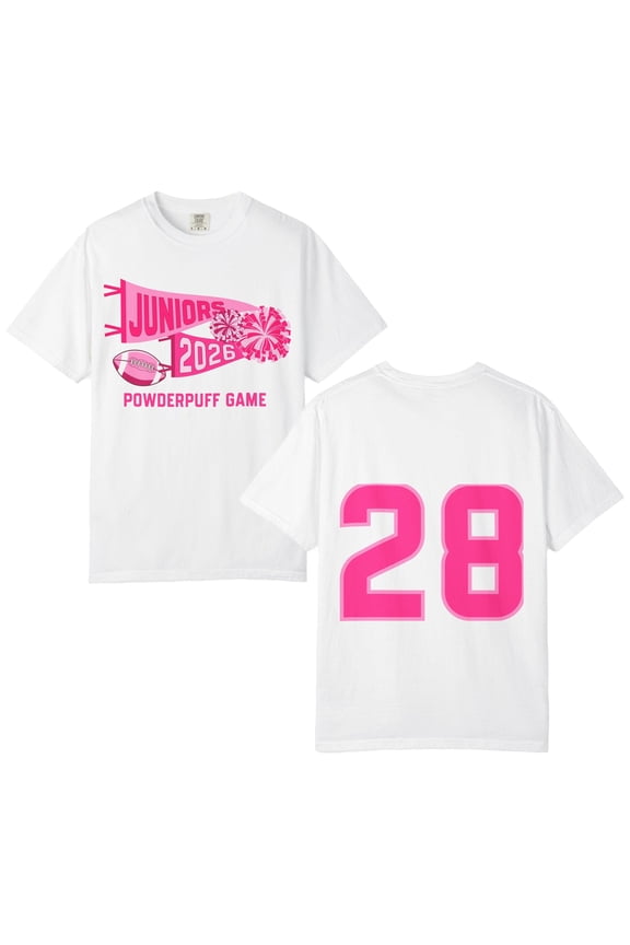 Unisex Juniors 2026 Powderpuff Cotton Crew Neck T-Shirt
