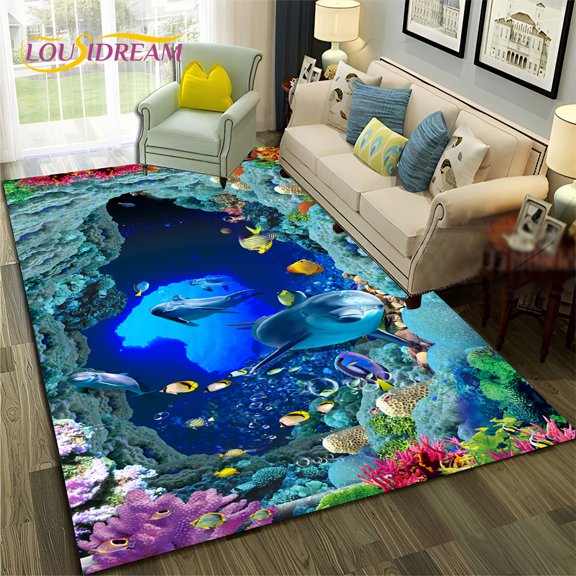 HD Hallucination Vision 3D n Carpet Rug for Home Living Room Bedroom Sofa Doormat r Child Area Rug Non-slip Floor Mat