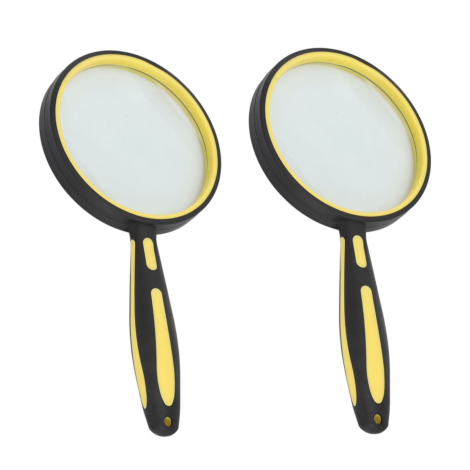 HD Handheld Magnifying Glass, HD Optical Glass Lens Shatterproof Rubber Handle Handheld