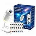 thumbnail image 1 of HD Holographic Night Light Projector, USB Galaxy Ocean Projector, 24 Film Slides, Flexible Gooseneck 2‑in‑1 Projection Night Light, 1 of 9